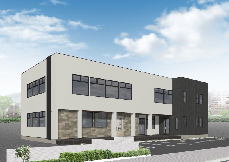 好間町中好間$2017テラスワイワイ外観パース